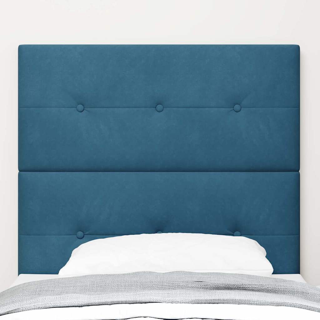 Kopfteil Dunkelblau 90 cm Samt