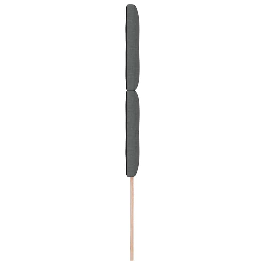Höhenverstellbares Kopfteil Dunkelgrau 100 cm Stoff