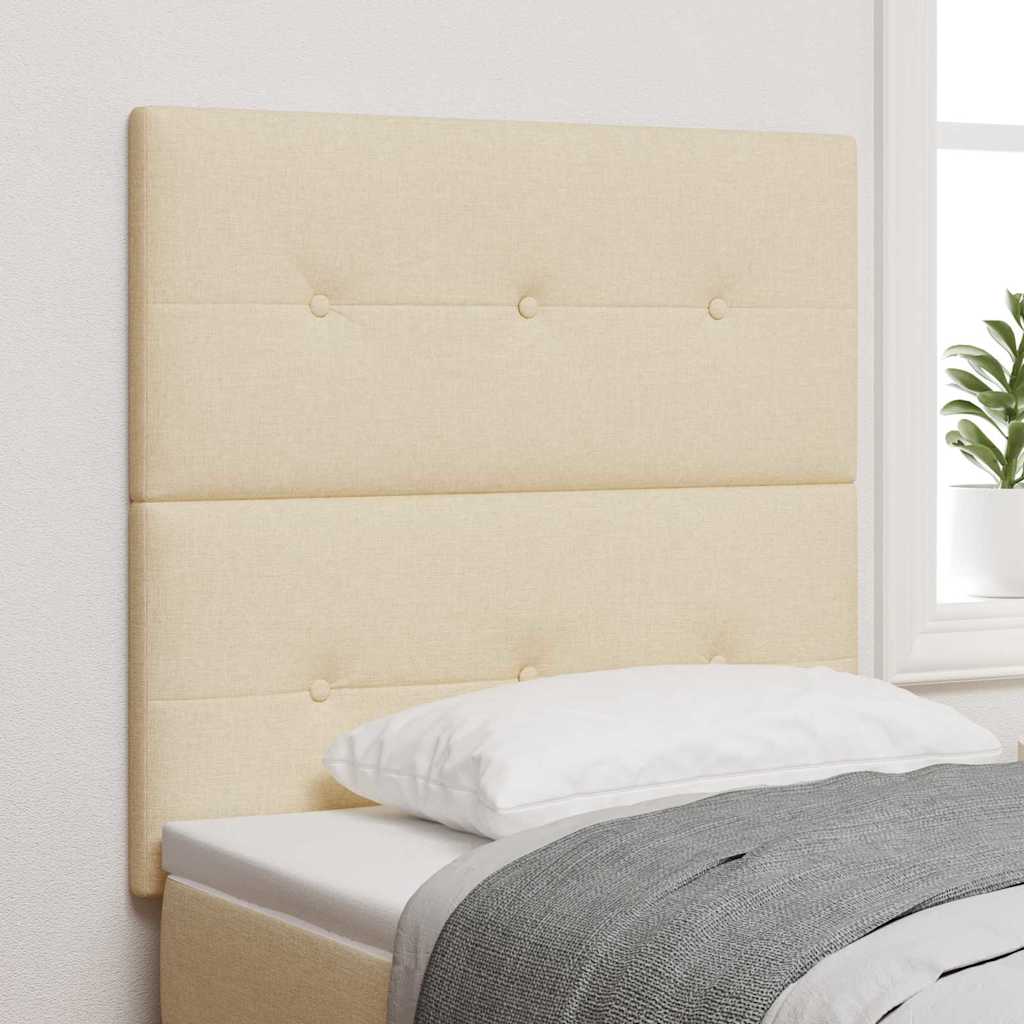 Höhenverstellbares Kopfteil mit Kopfteil Creme 100 cm Stoff