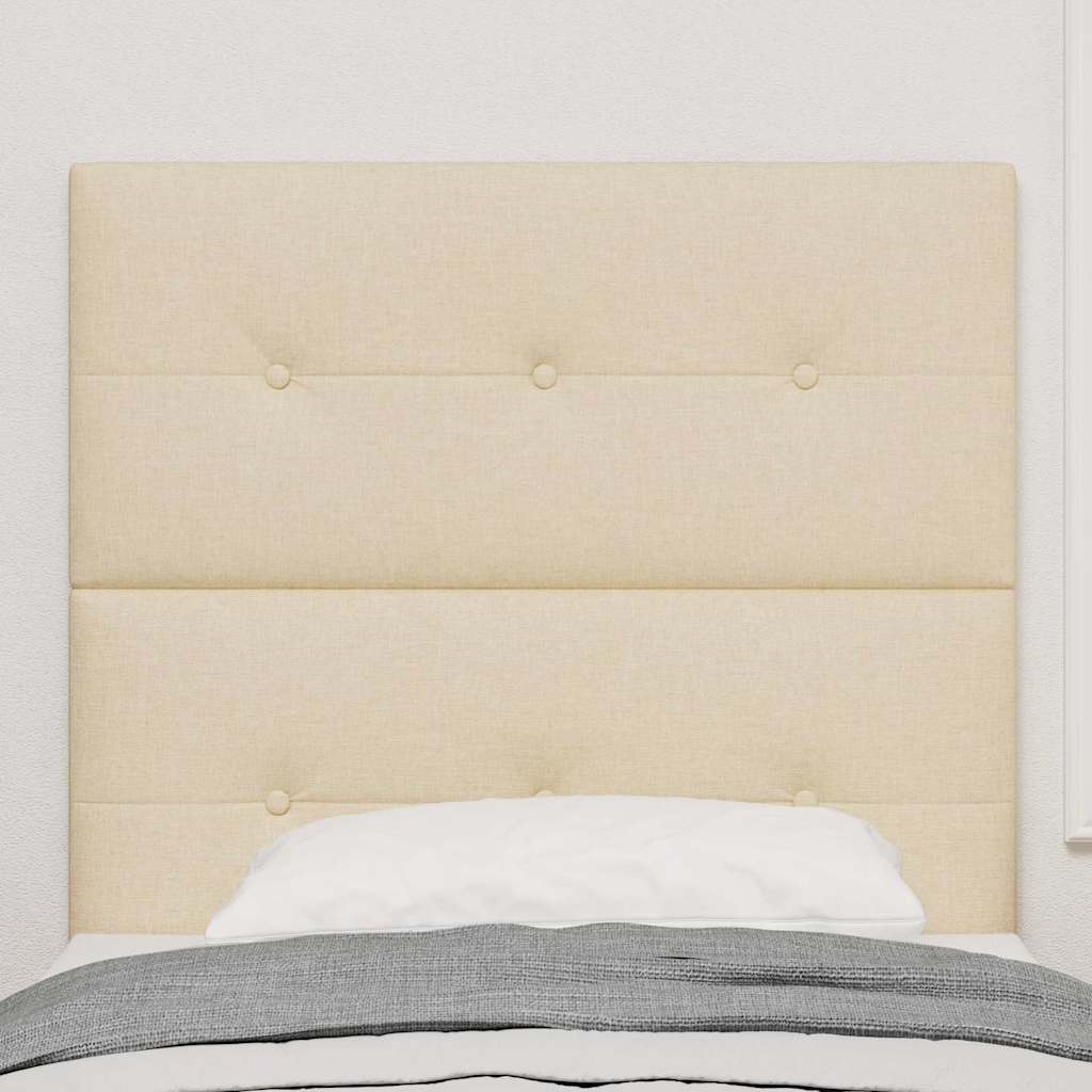 Höhenverstellbares Kopfteil mit Kopfteil Creme 100 cm Stoff