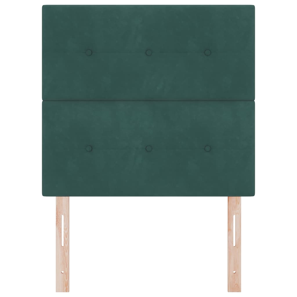 Kopfteil Dunkelgrün 100 cm Samt