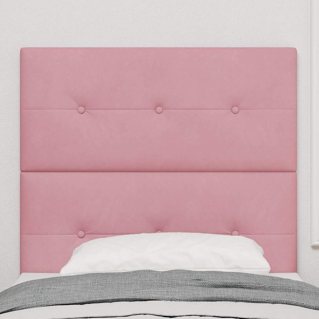 Kopfteil Rosa 100 cm Samt