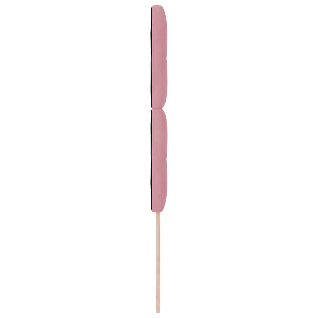 Kopfteil Rosa 100 cm Samt