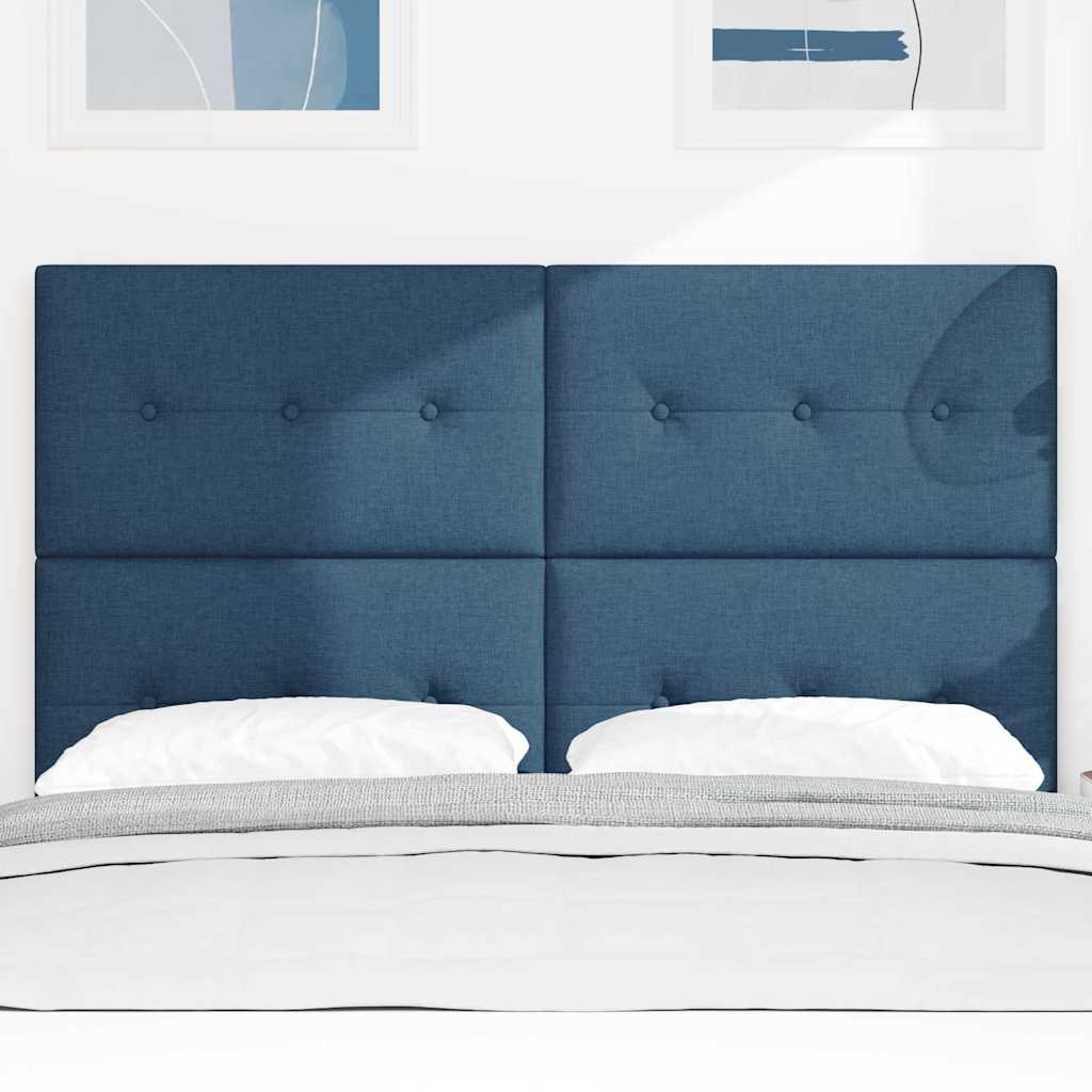 Höhenverstellbares Kopfteil mit Kopfteil Blau 144 cm Stoff