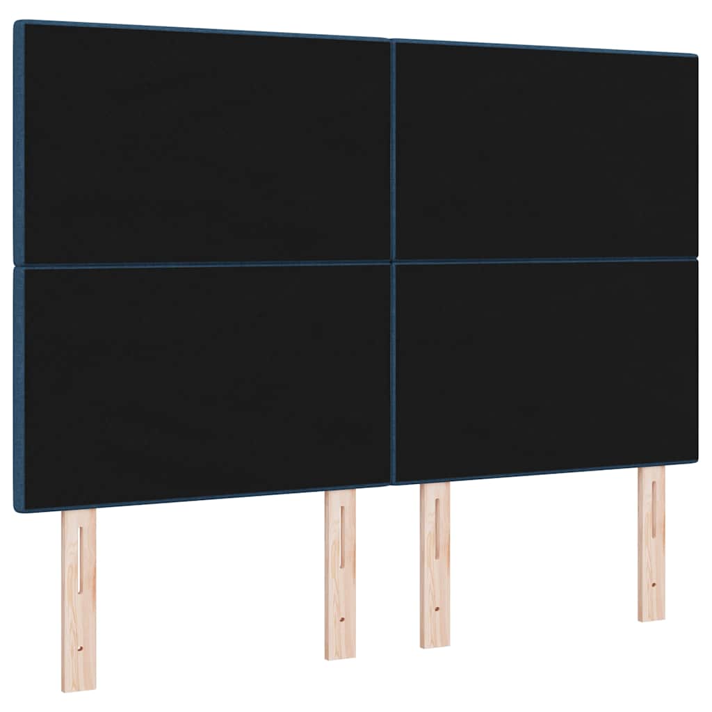 Höhenverstellbares Kopfteil mit Kopfteil Blau 144 cm Stoff