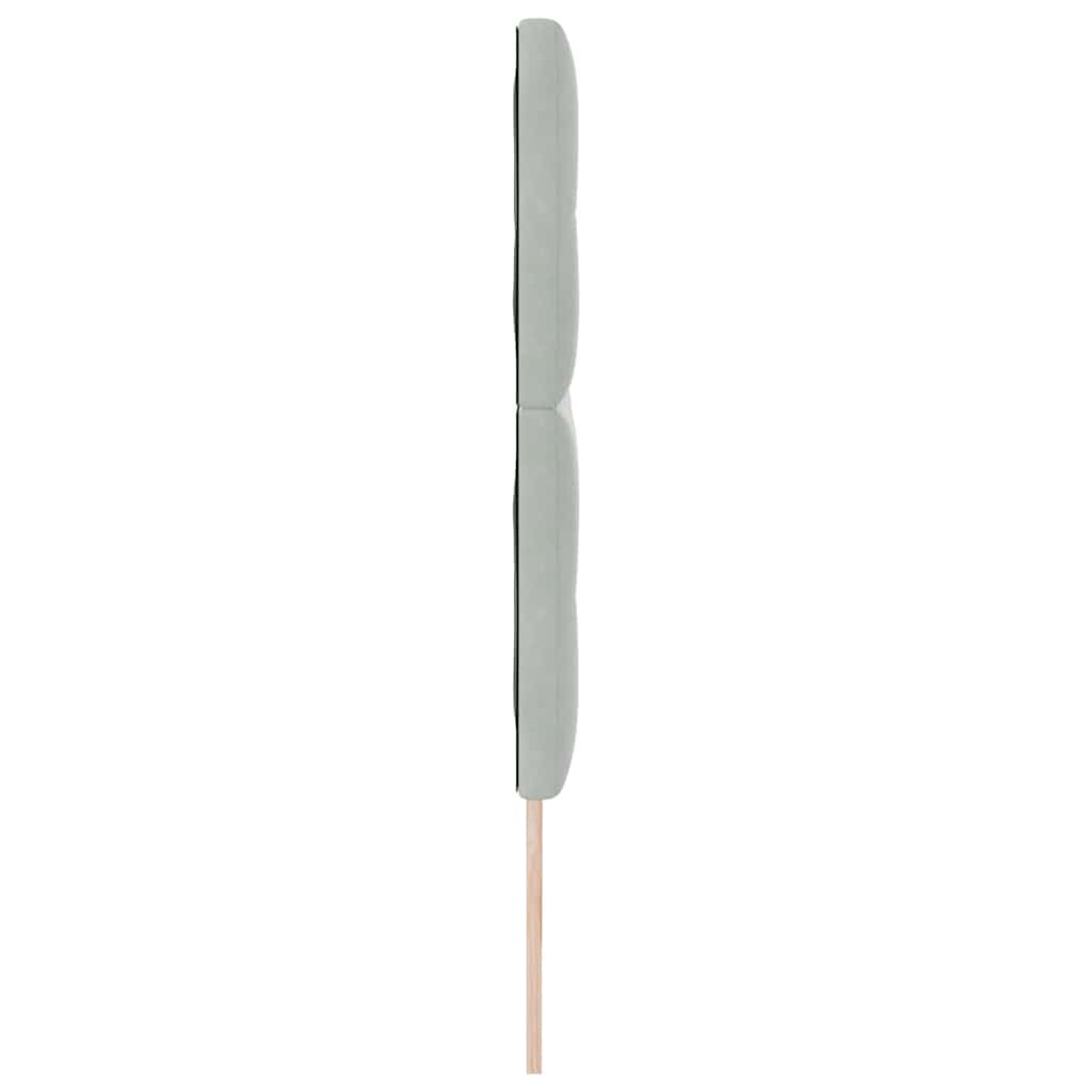Kopfteil Hellgrau 180 cm Samt