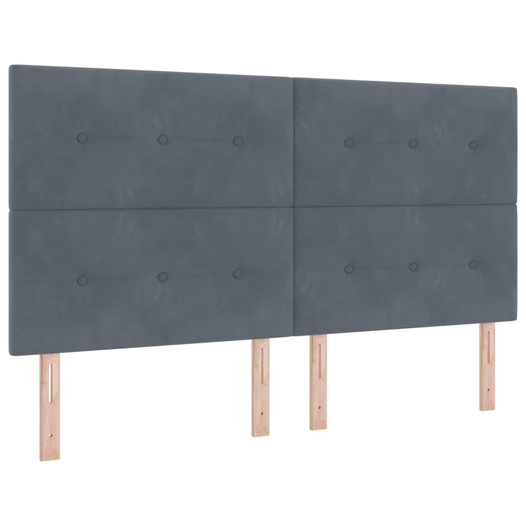 Kopfteil Dunkelgrau 180 cm Samt