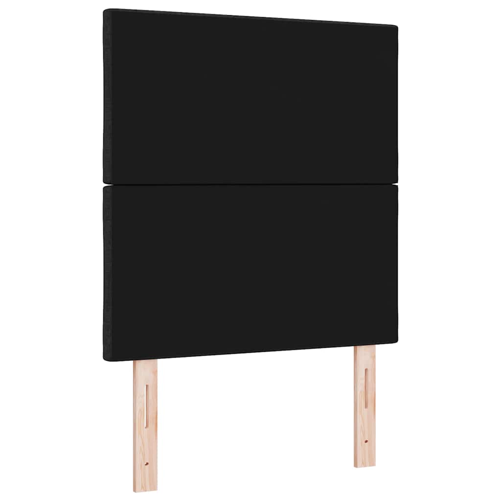 Kopfteil Schwarz Stoff