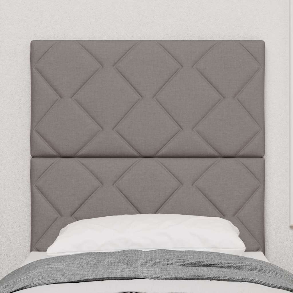 Kopfteil Taupe Stoff