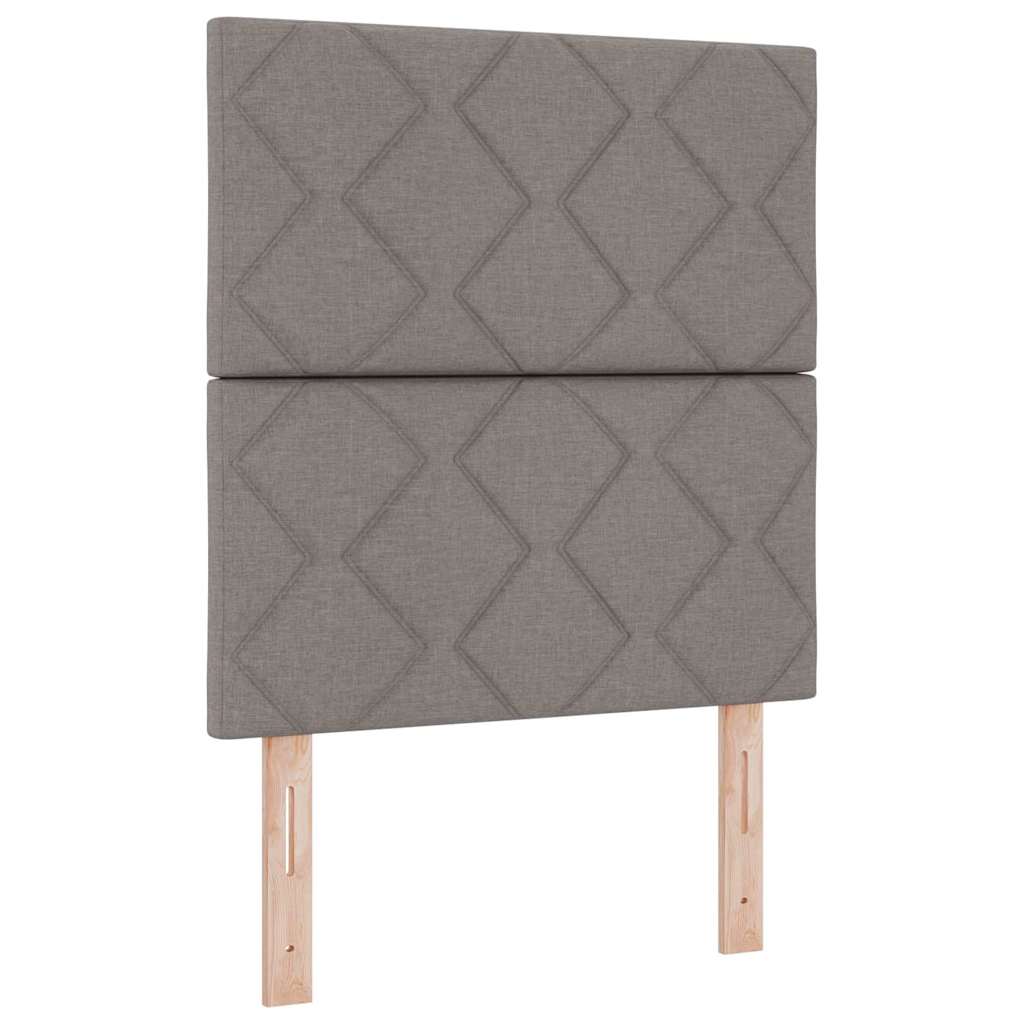 Kopfteil Taupe Stoff