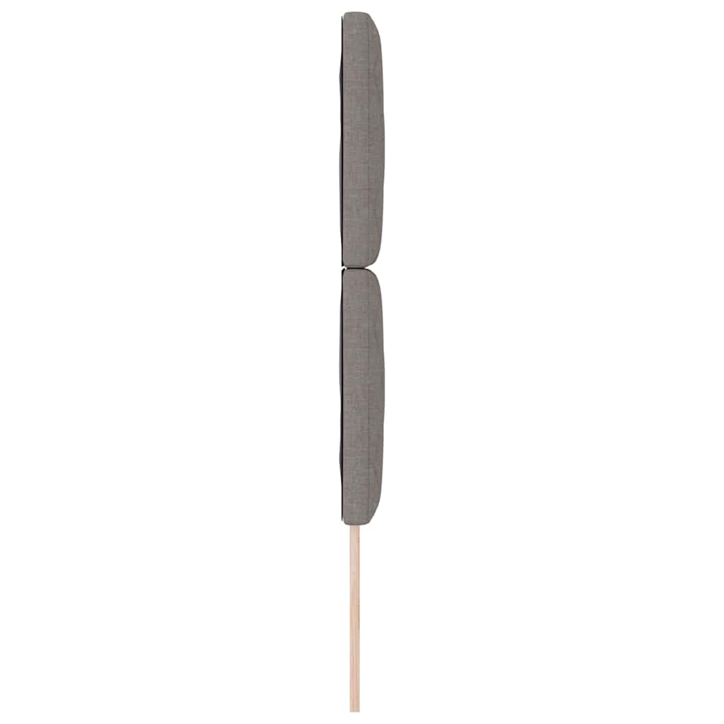 Kopfteil Taupe Stoff