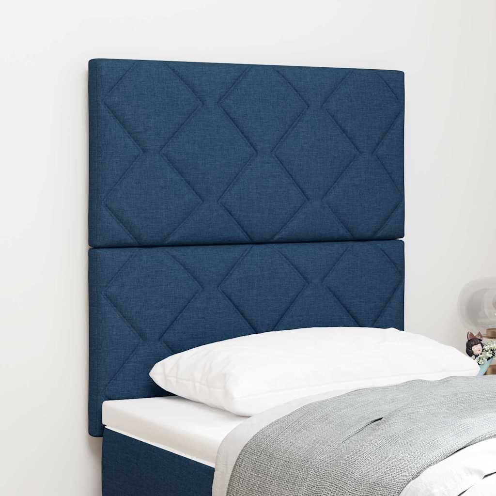 Kopfteil Blau 80 cm Stoff