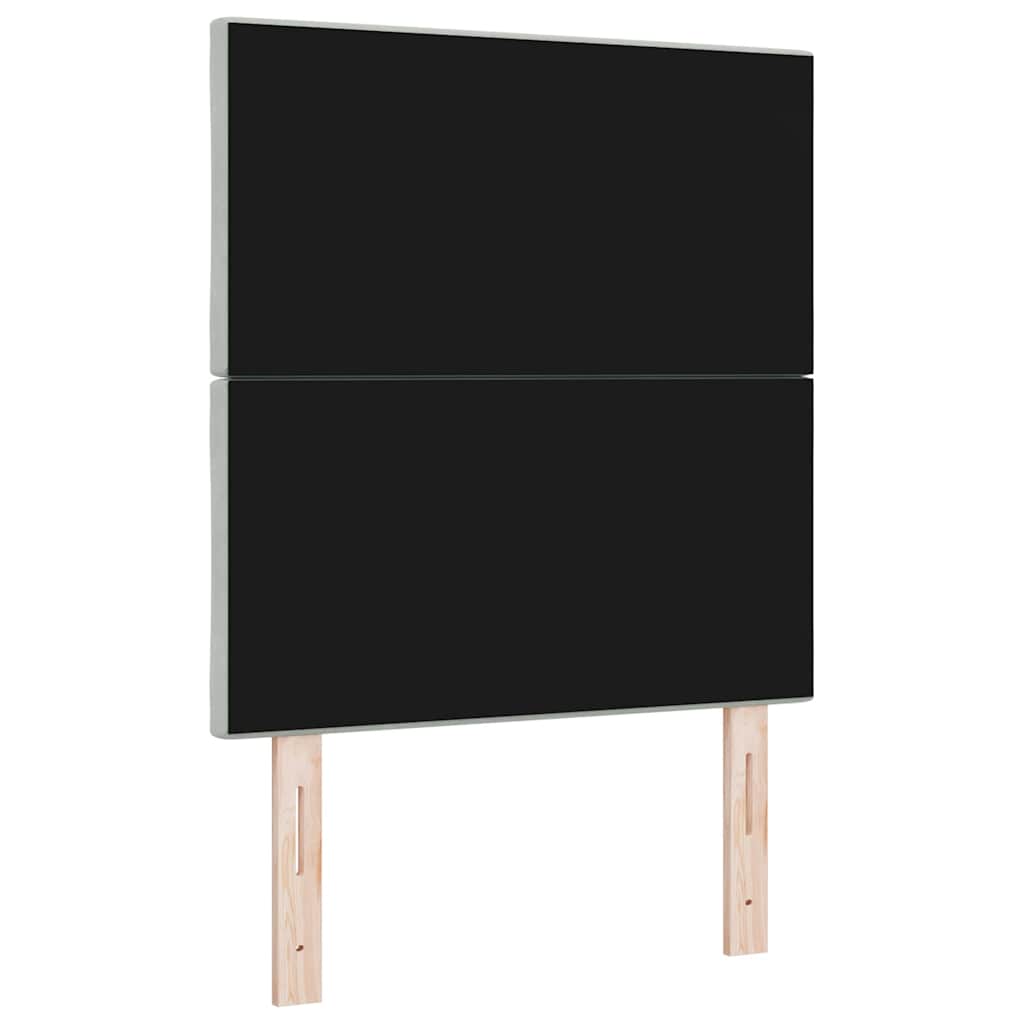 Kopfteil Hellgrau 80 cm Samt