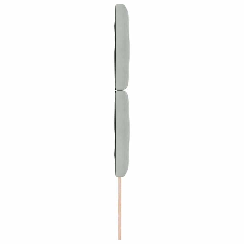 Kopfteil Hellgrau 80 cm Samt