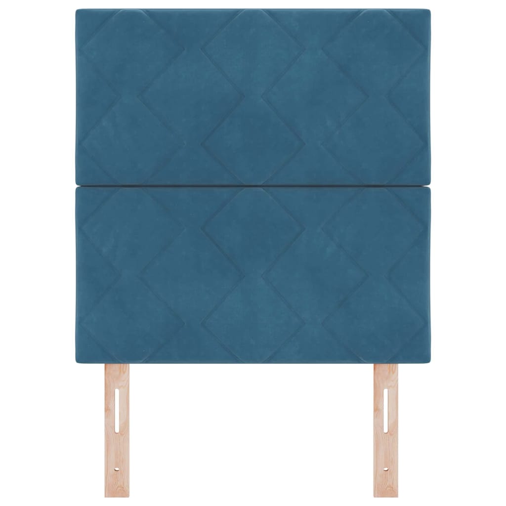 Kopfteil Dunkelblau 80 cm Samt