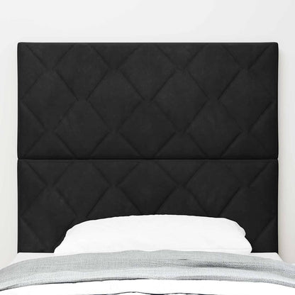 Kopfteil Schwarz 90 cm Samt