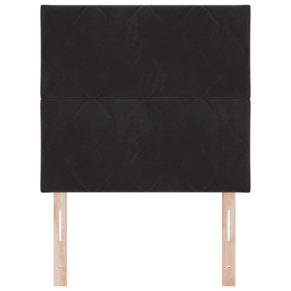 Kopfteil Schwarz 90 cm Samt