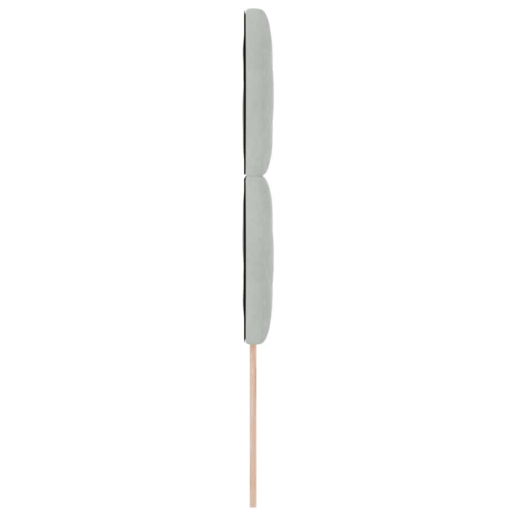 Kopfteil Hellgrau 100 cm Samt