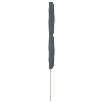 Kopfteil Dunkelgrau 100 cm Samt