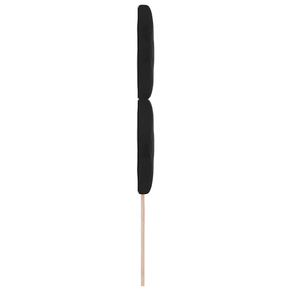 Kopfteil Schwarz 100 cm Samt