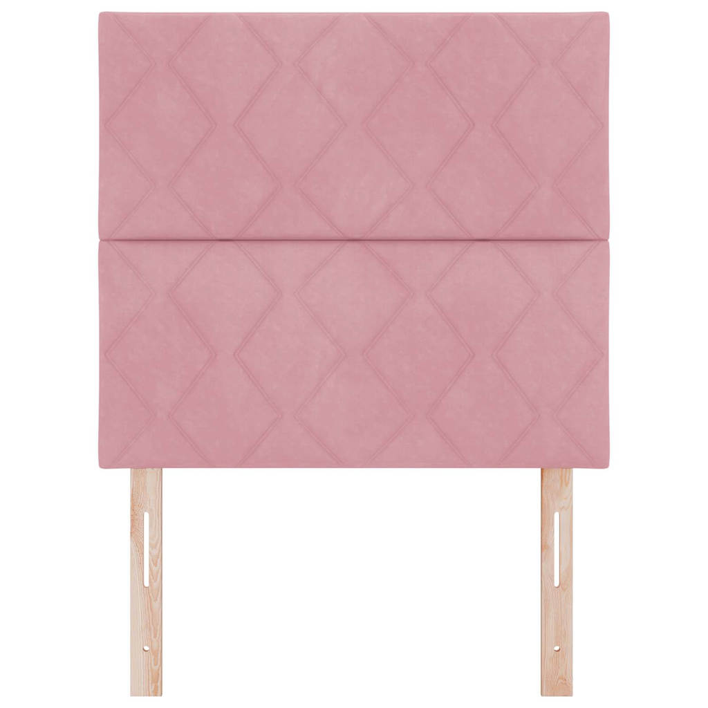 Kopfteil Rosa 100 cm Samt