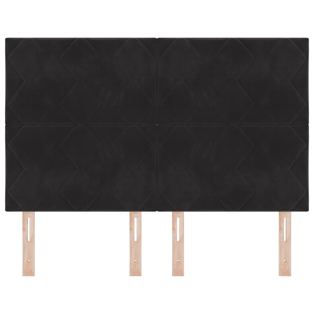 Kopfteil Schwarz 160 cm Samt