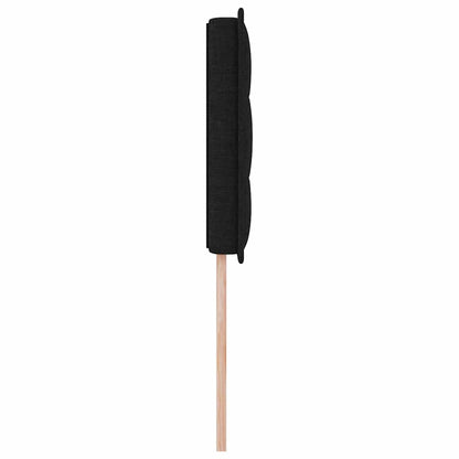 LED Kopfteil mit LED-Lichtleisten Schwarz 90 cm Stoff