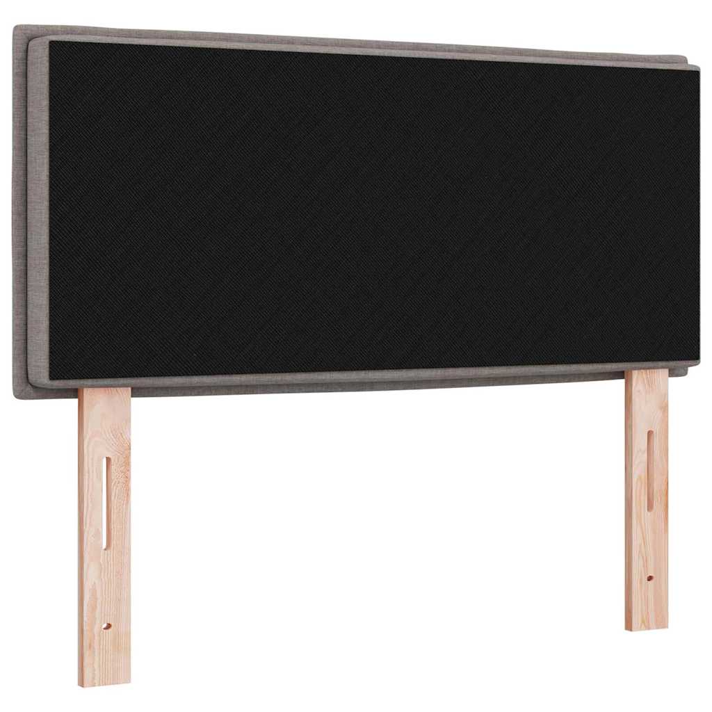 LED Kopfteil Taupe Stoff