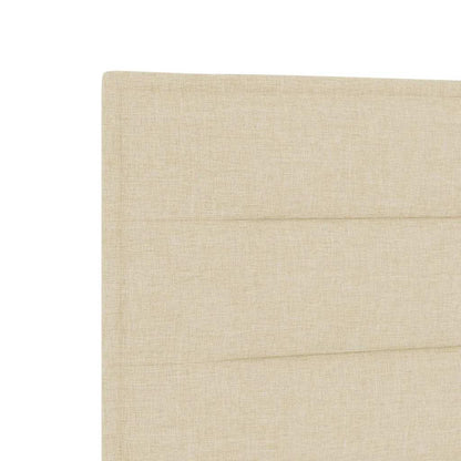 LED Kopfteil mit LED-Lichtleisten Creme 90 cm Stoff