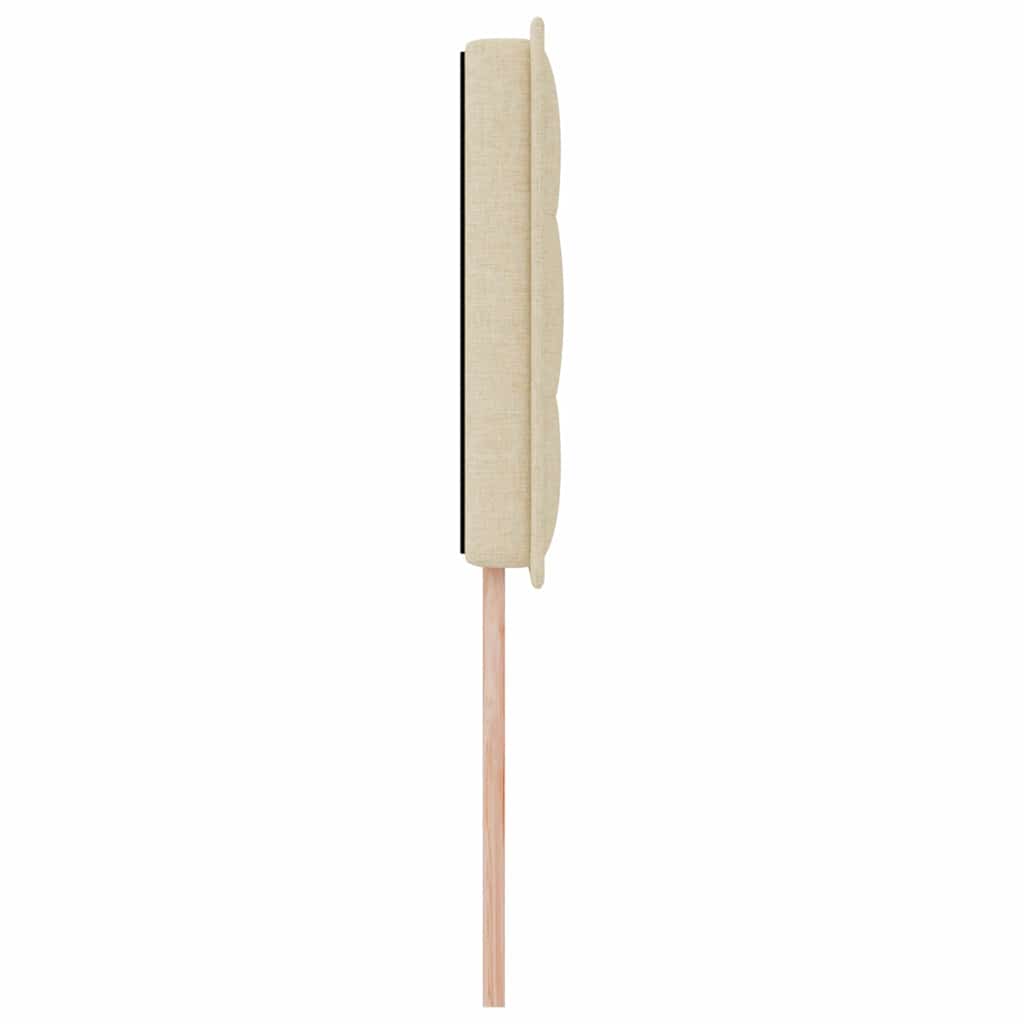 LED Kopfteil mit LED-Lichtleisten Creme 90 cm Stoff