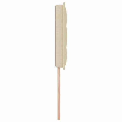 LED Kopfteil mit LED-Lichtleisten Creme 90 cm Stoff