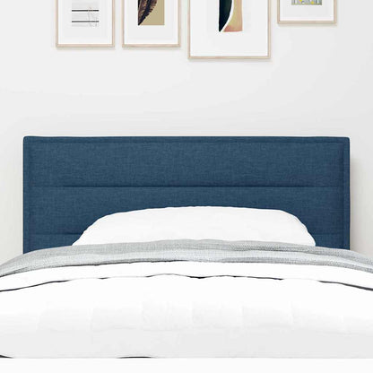 LED Kopfteil mit LED-Lichtleisten mit Kopfteil Blau 90 cm Stoff