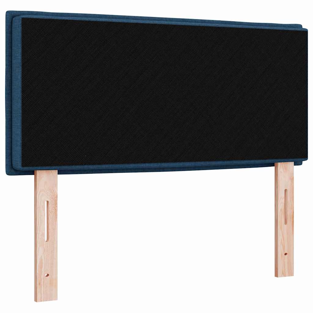 LED Kopfteil mit LED-Lichtleisten mit Kopfteil Blau 90 cm Stoff