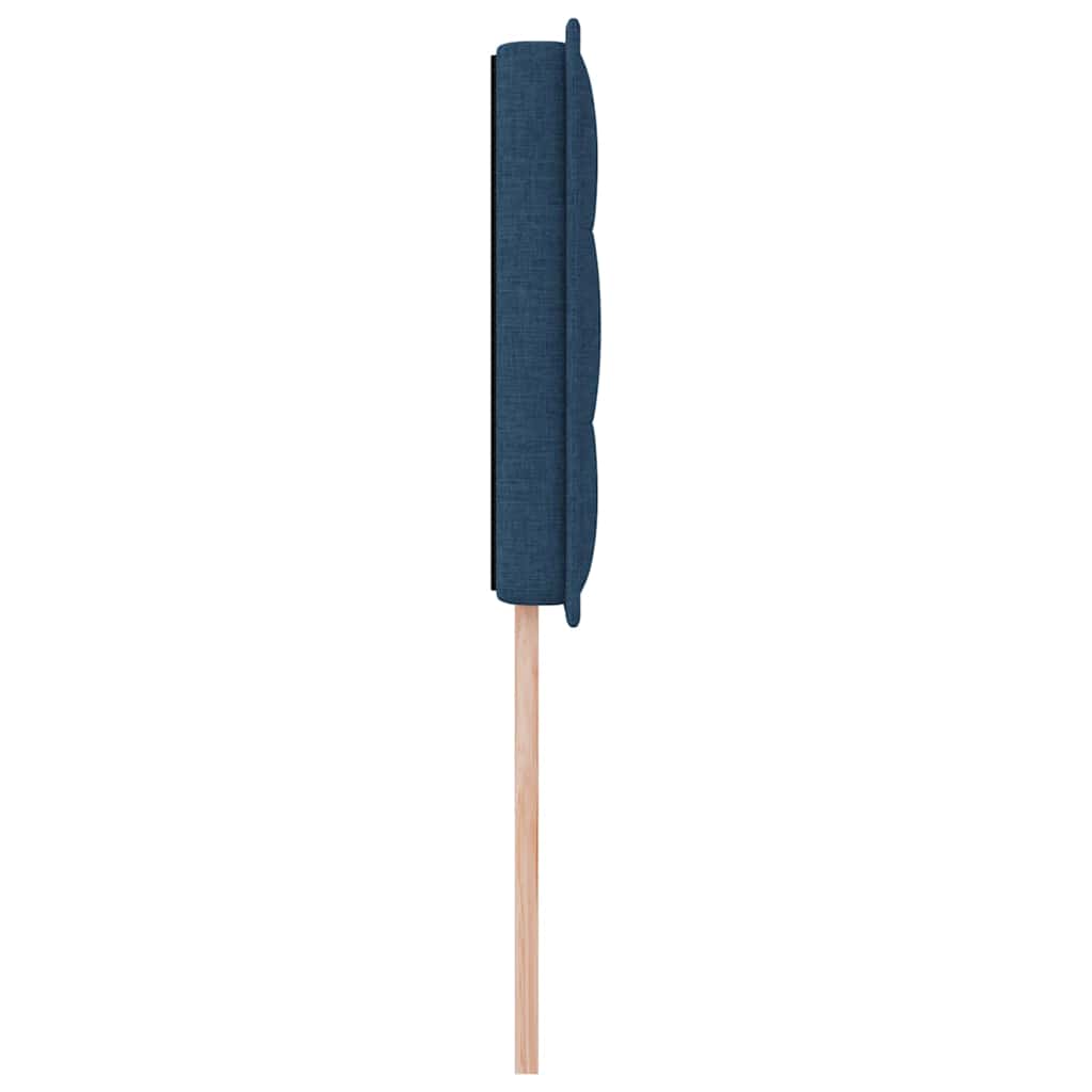 LED Kopfteil mit LED-Lichtleisten mit Kopfteil Blau 90 cm Stoff