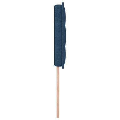 LED Kopfteil mit LED-Lichtleisten mit Kopfteil Blau 90 cm Stoff