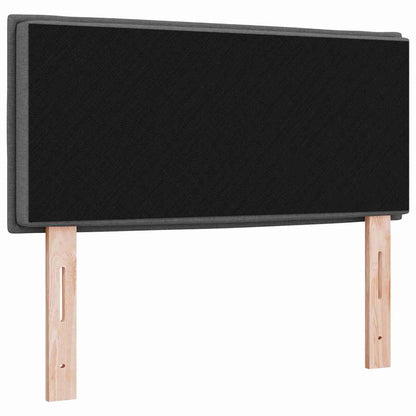 LED Kopfteil mit LED-Lichtleisten Dunkelgrau 100 cm Stoff