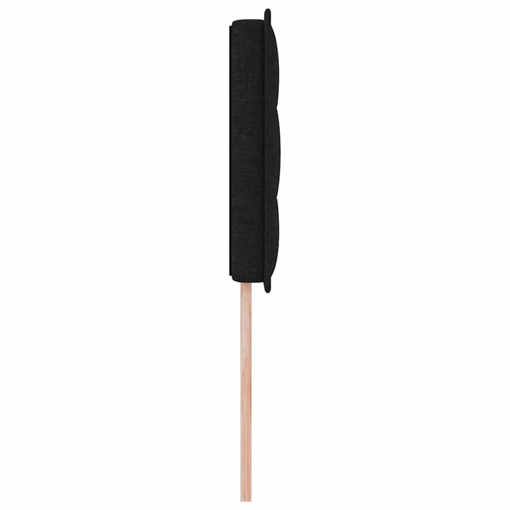 LED Kopfteil mit LED-Lichtleisten Schwarz 100 cm Stoff