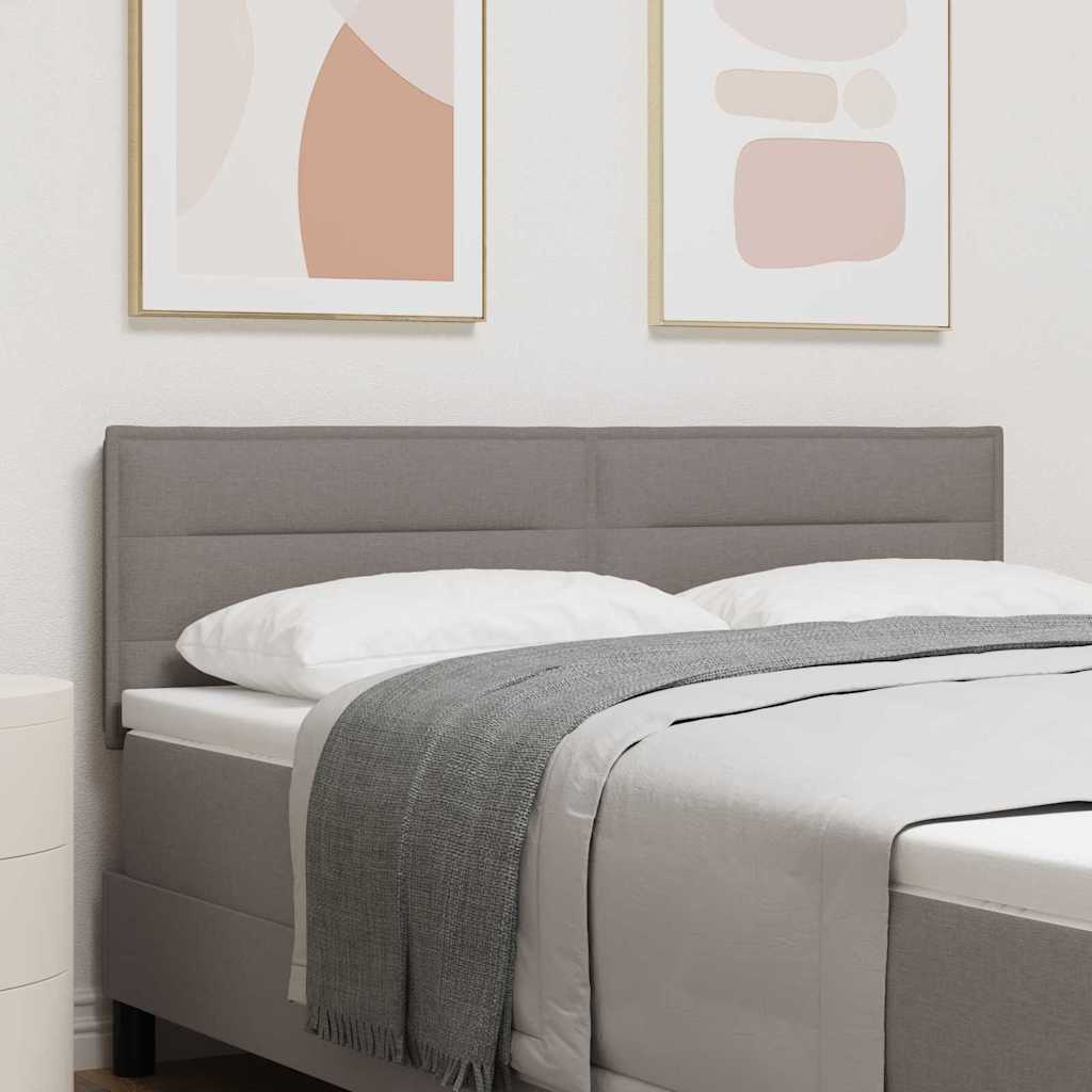 LED Kopfteil Taupe Stoff
