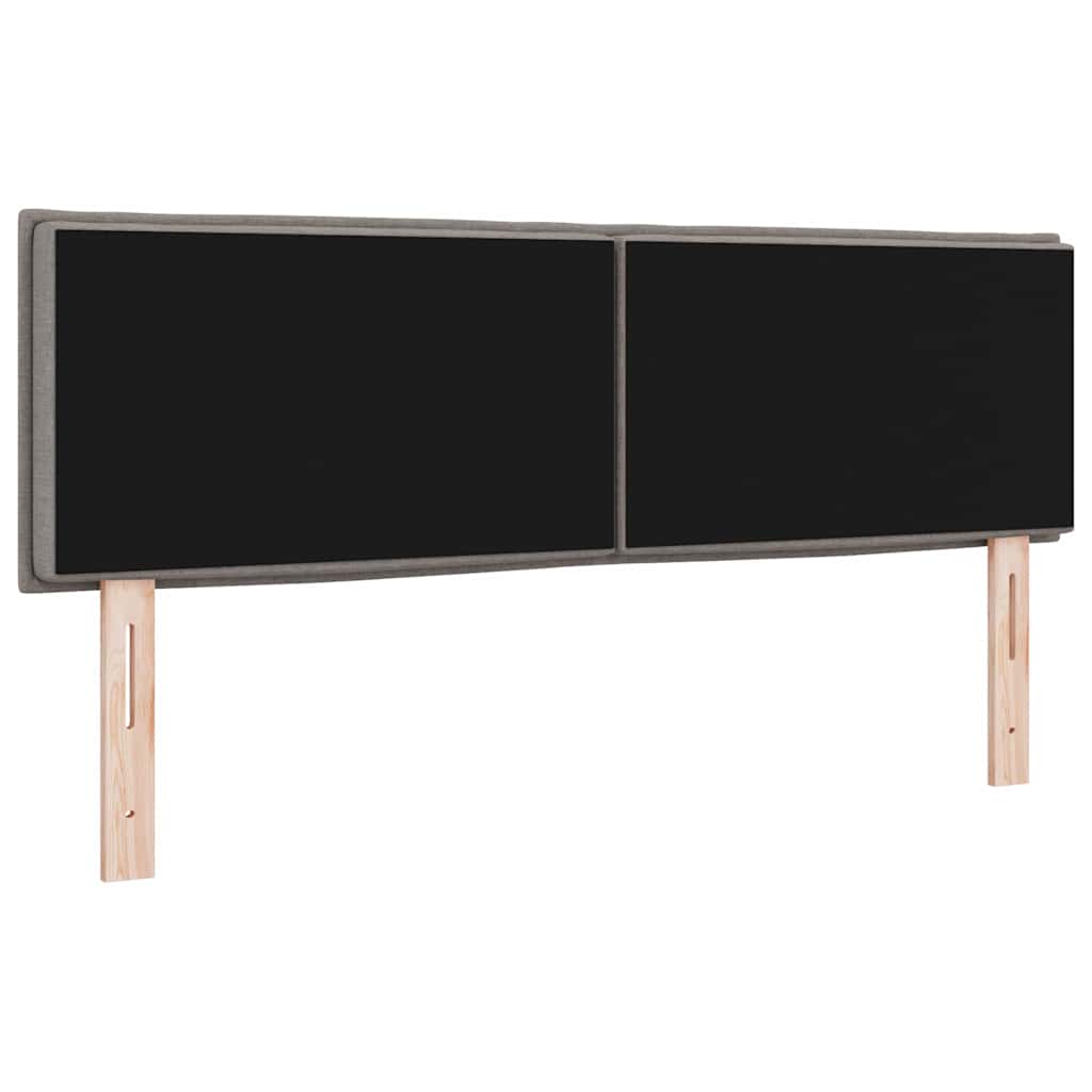LED Kopfteil Taupe Stoff
