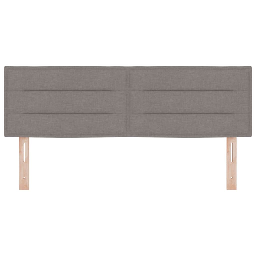 LED Kopfteil Taupe Stoff