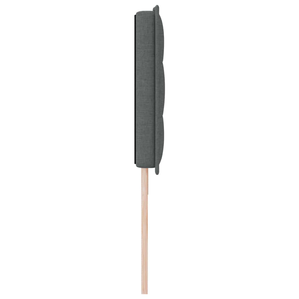 LED Kopfteil mit LED-Lichtleisten Dunkelgrau 180 cm Stoff