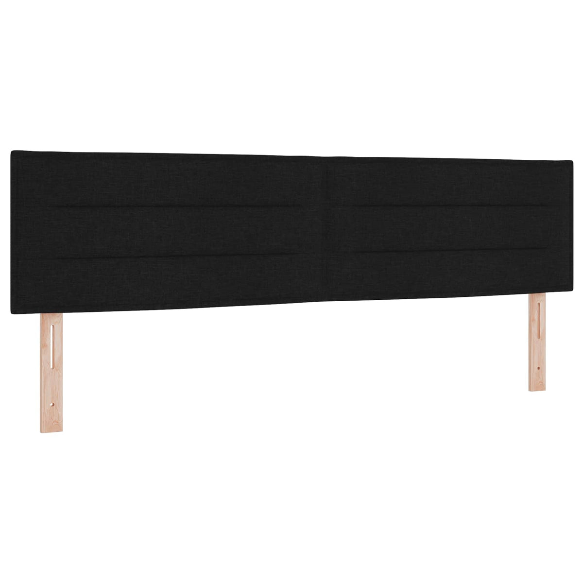 LED Kopfteil mit LED-Lichtleisten Schwarz 180 cm Stoff