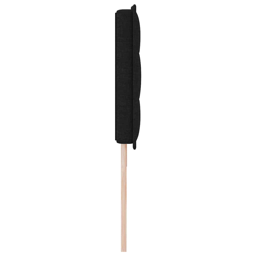 LED Kopfteil mit LED-Lichtleisten Schwarz 180 cm Stoff
