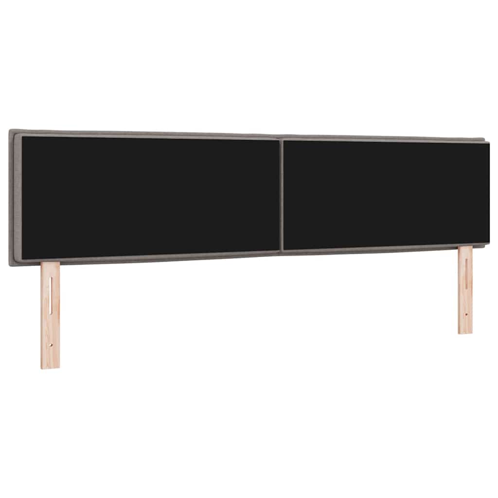 LED Kopfteil Taupe Stoff