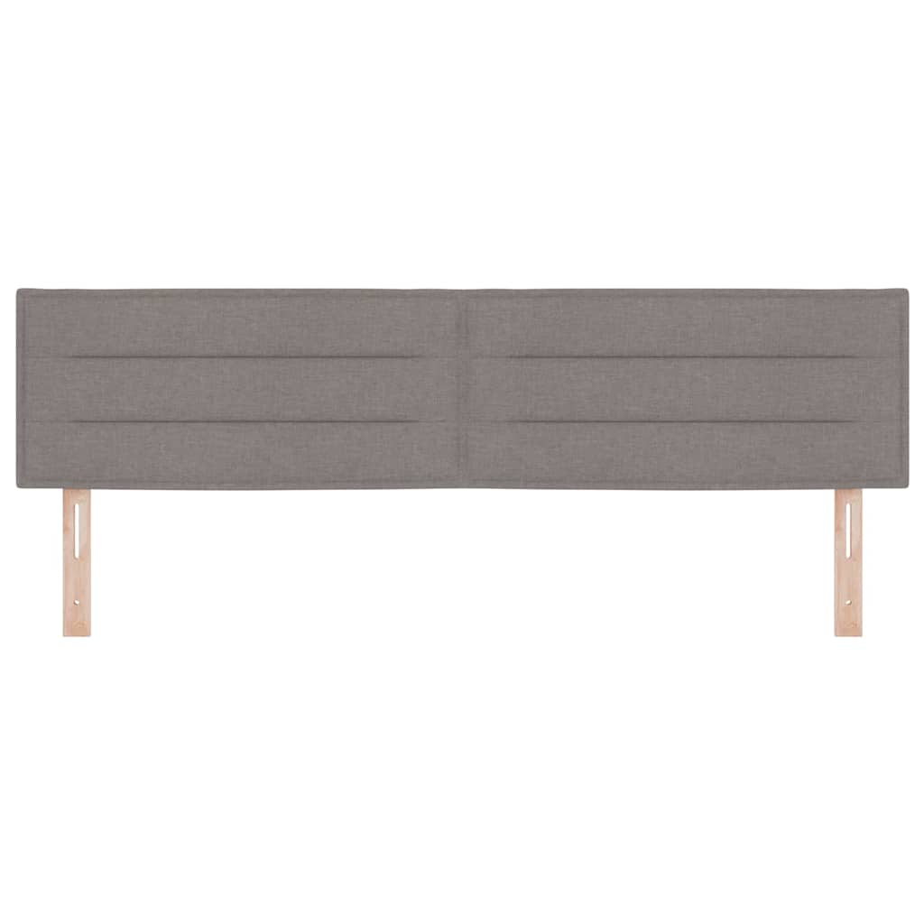 LED Kopfteil Taupe Stoff
