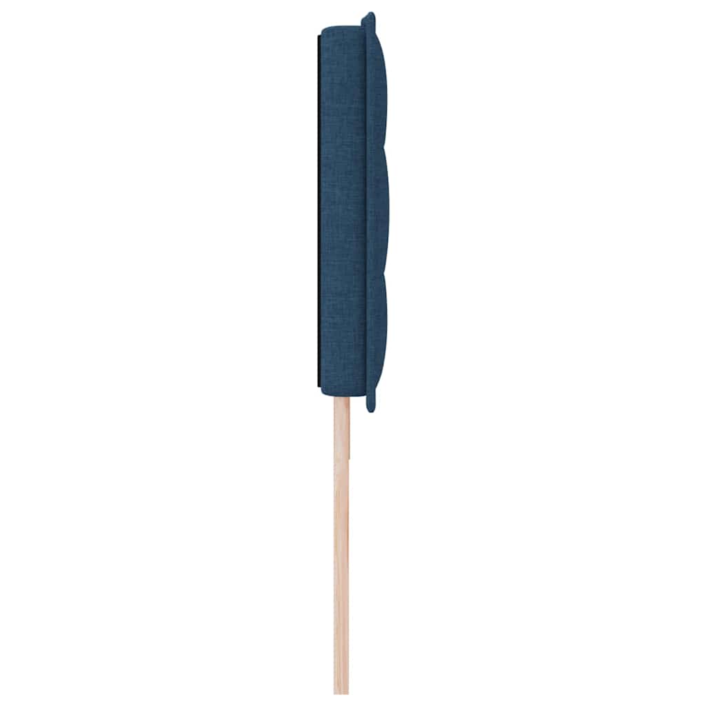 LED Kopfteil mit LED-Lichtleisten Blau 180 cm Stoff