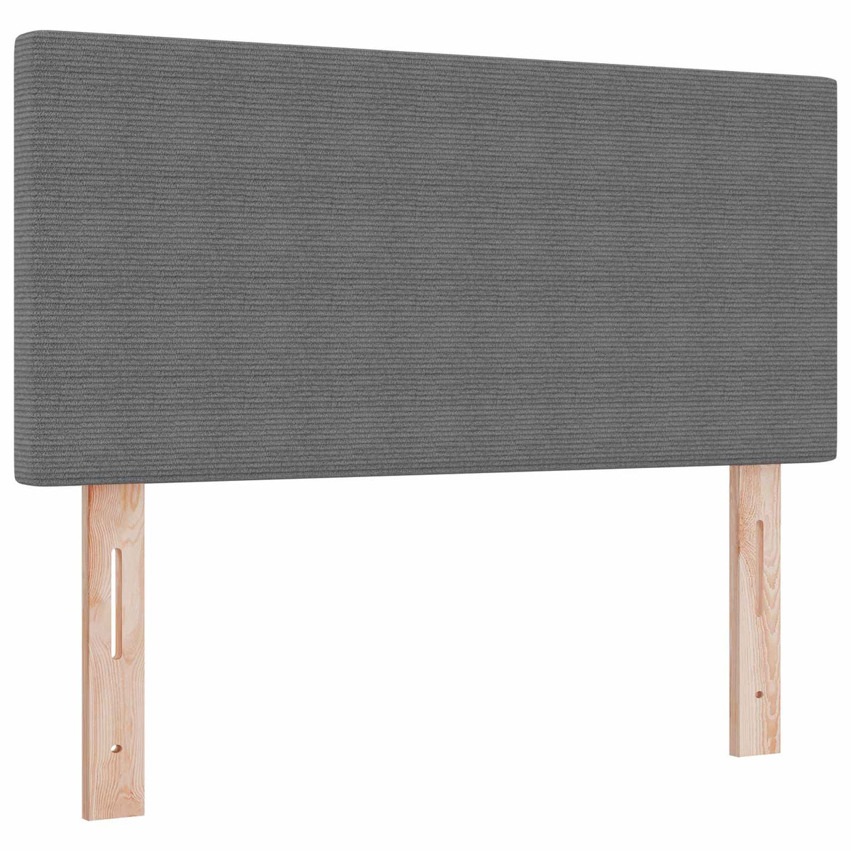 LED Kopfteil mit LED-Lichtleisten Hellgrau 90 cm Cordstoff