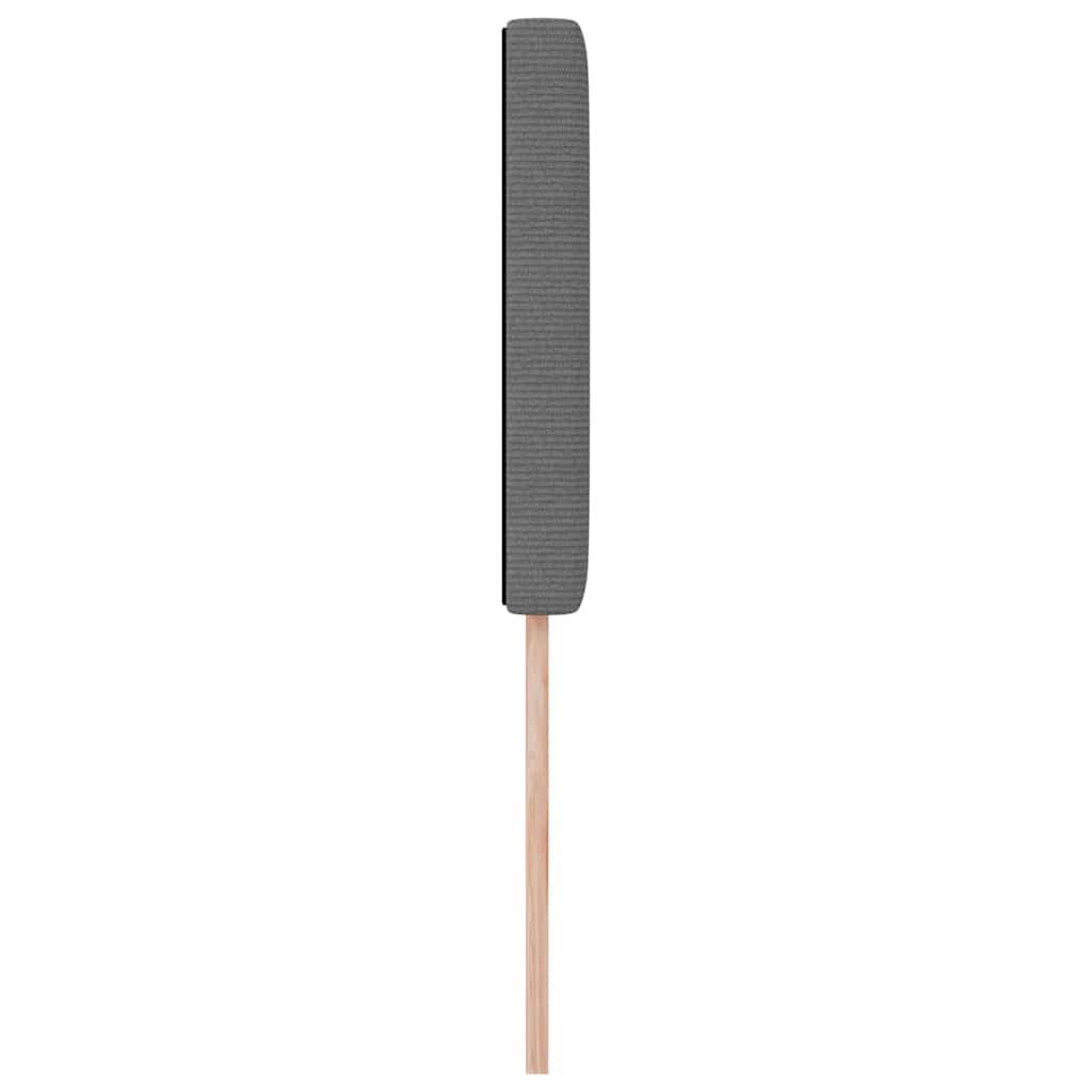 LED Kopfteil mit LED-Lichtleisten Hellgrau 90 cm Cordstoff