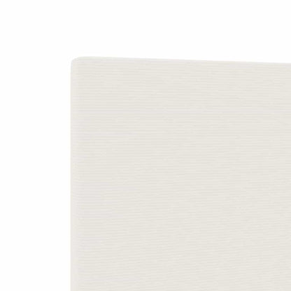 LED Kopfteil mit LED-Lichtleisten Creme 90 cm Cordstoff