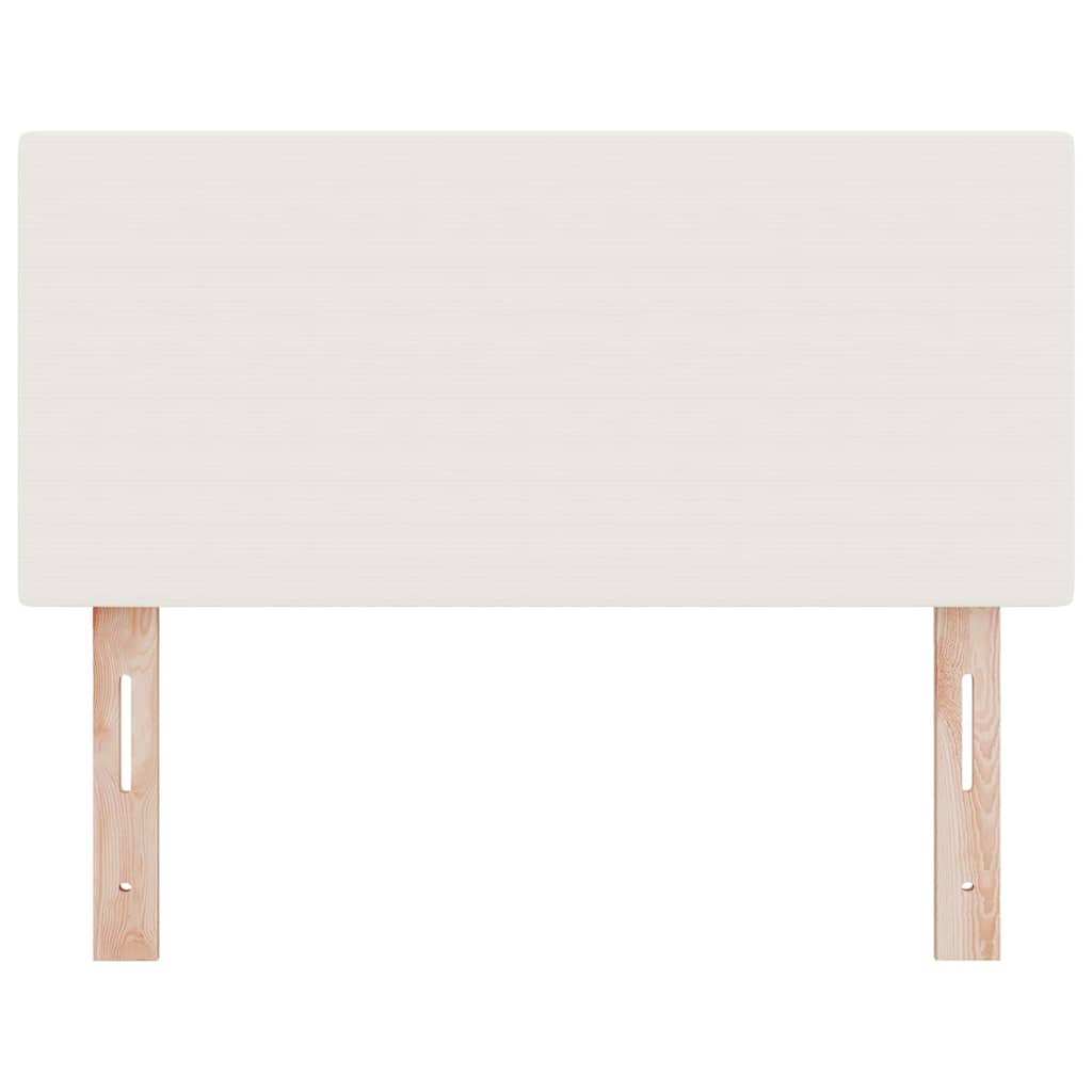 LED Kopfteil mit LED-Lichtleisten Creme 90 cm Cordstoff
